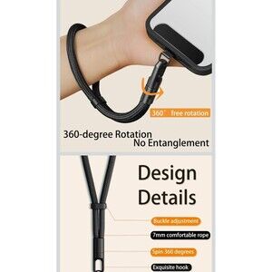 Purple Anti Theft Phone Wrist Strap，Adjustable Wristlet & Hand